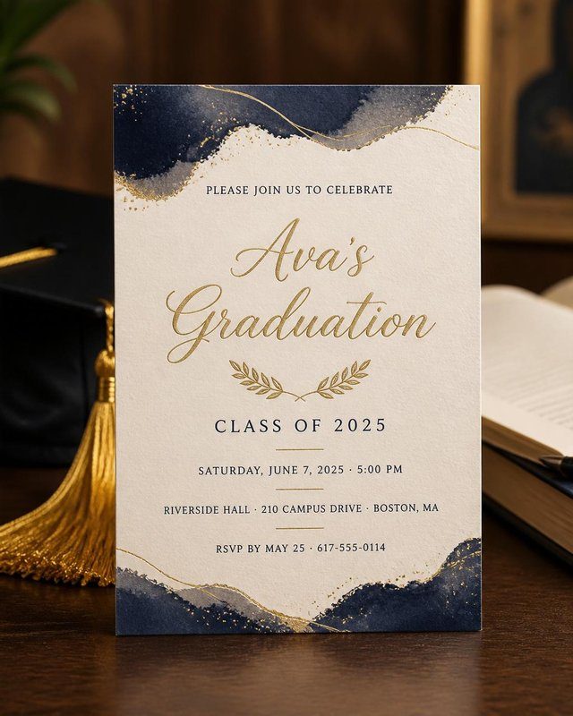 Graduations invitation preview