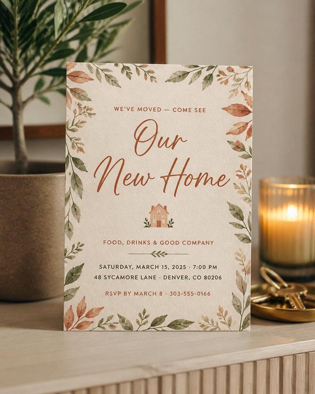 Housewarmings invitation preview